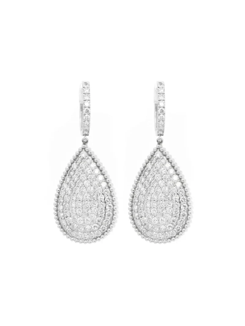 2.75ct Diamond 18K Gold Dangle Earrings