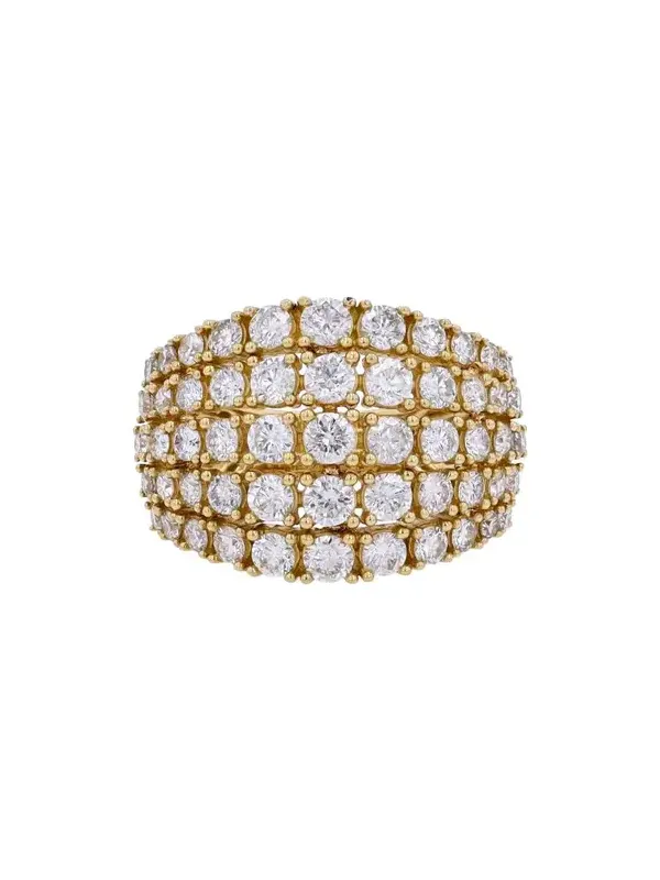 3.00ct Diamond 14K Gold Dome Ring
