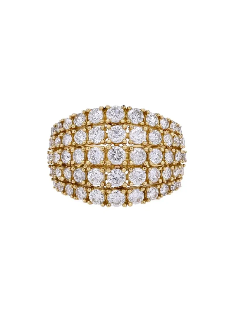 3.00ct Diamond 14K Gold Dome Ring