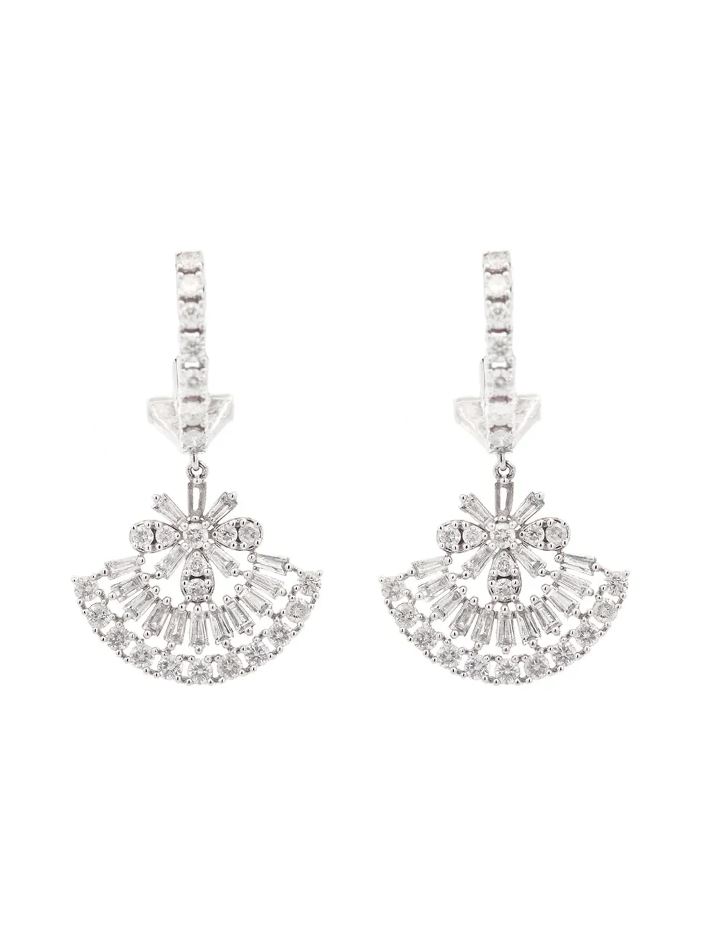 3.00ct Diamond 14K Gold Statement Dangle Drop Earrings 3.00ct Diamond 14K Gold Statement Dangle Drop Earrings