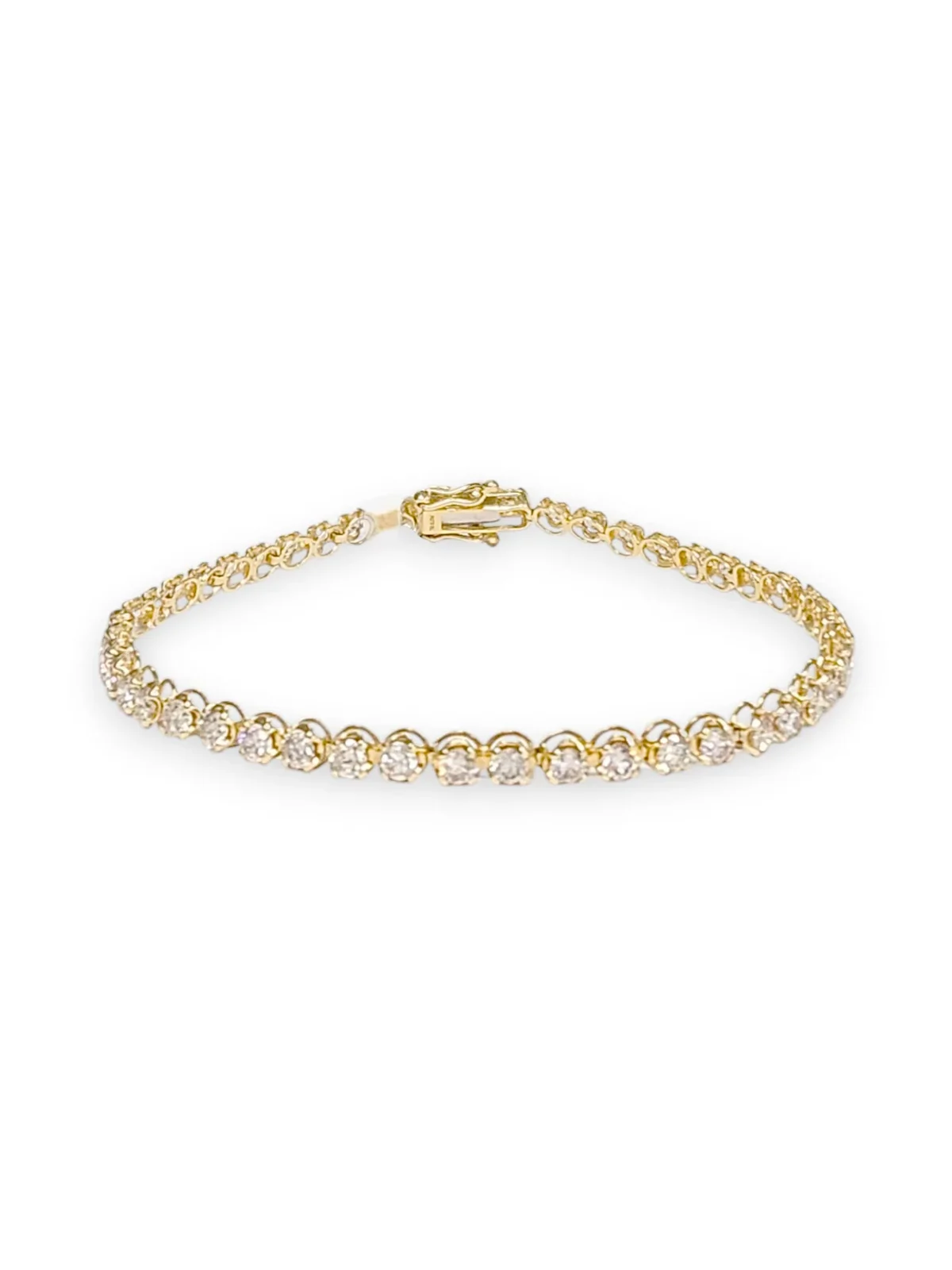 3.0ct Diamond 18K Gold Bracelet