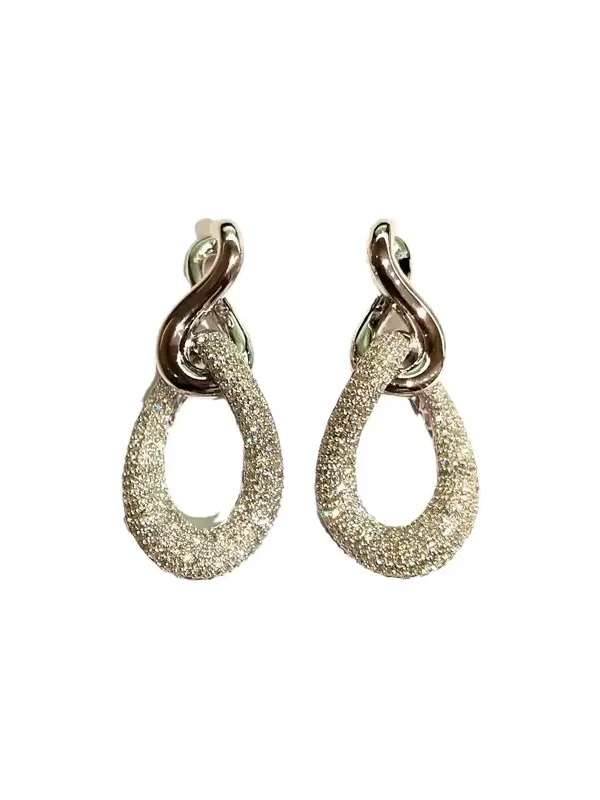 4.33ct Diamond 14K Gold Earrings