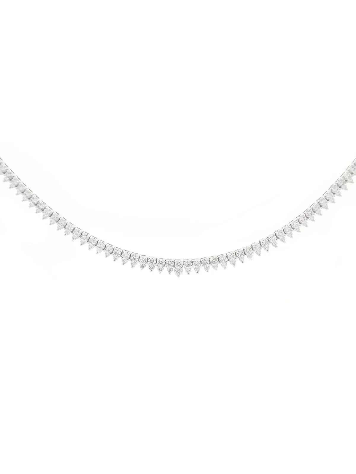 5.00ct Diamond 18K Stationed Tennis Necklace 5.00ct Diamond 18K Stationed Tennis Necklace