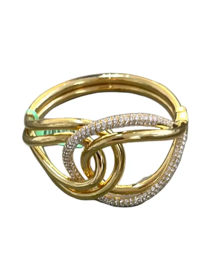 5.5ct Diamond 18K Gold Bangle Bracelet 5.5ct Diamond 18K Gold Bangle Bracelet