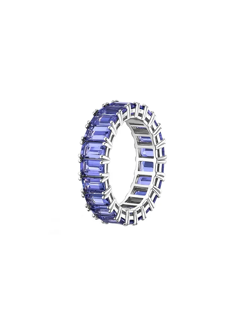 6.00ct Blue Sapphire 18K Gold Eternity Band Ring