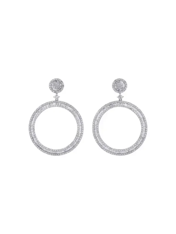 6.0ct Diamond 14K Gold Dangle Earrings 6.0ct Diamond 14K Gold Dangle Earrings