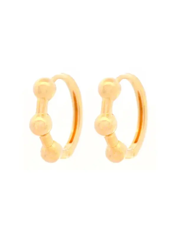 Bead Hoop 2,75g Yellow Gold