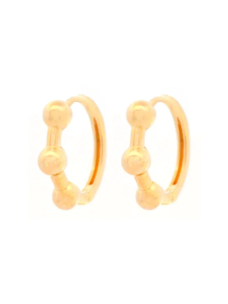Wish Fine Jewelry Bead Hoop 2,75g Yellow Gold