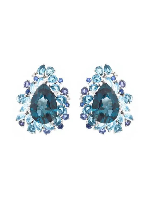 Blue Topaz Earrings
