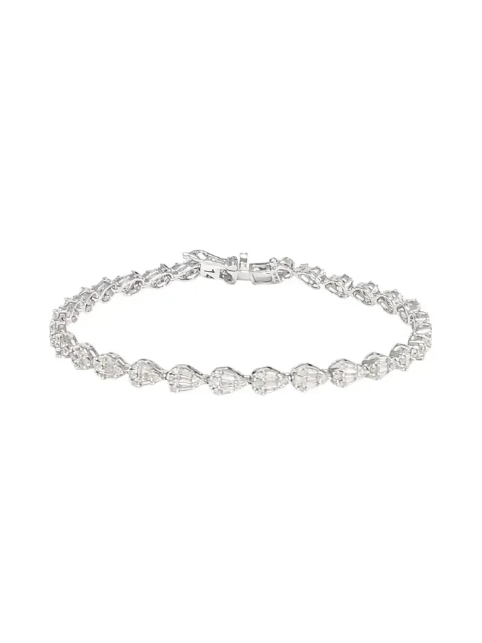 Pear Shape Diamond Tennis Bracelet Pear Shape Diamond Tennis Bracelet