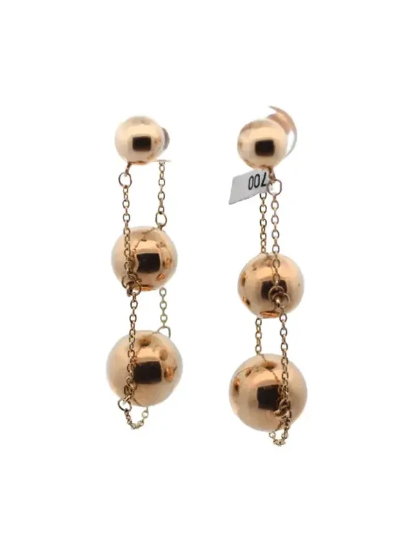 Wish Fine Jewelry Three Sphere Dangle Earrings