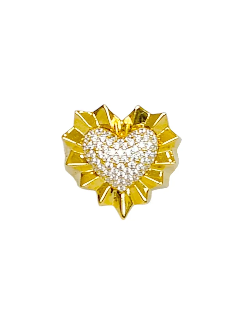 White Heart 14K Gold Ring White Heart 14K Gold Ring