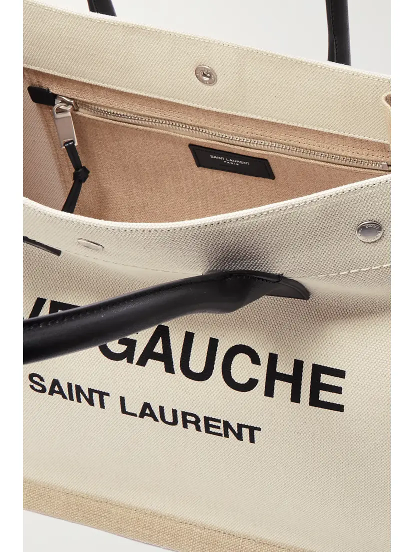 Saint Laurent Rive Gauche Small Leather-trimmed Printed Canvas Tote | Thumbnail 5 Saint Laurent Rive Gauche Small Leather-trimmed Printed Canvas Tote | Thumbnail 5