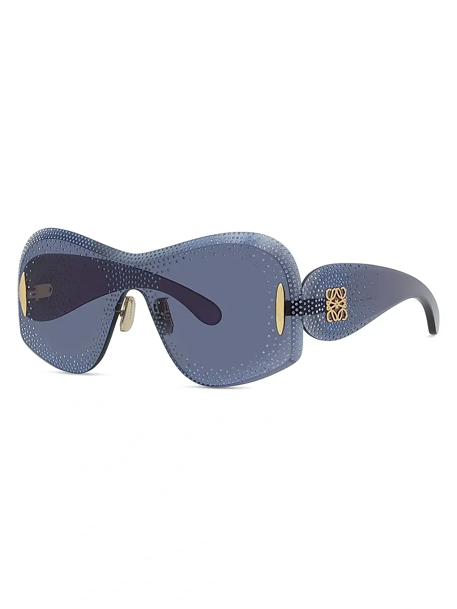 Women's Anagram 144MM Mask Sunglasses - Blue Women's Anagram 144MM Mask Sunglasses - Blue