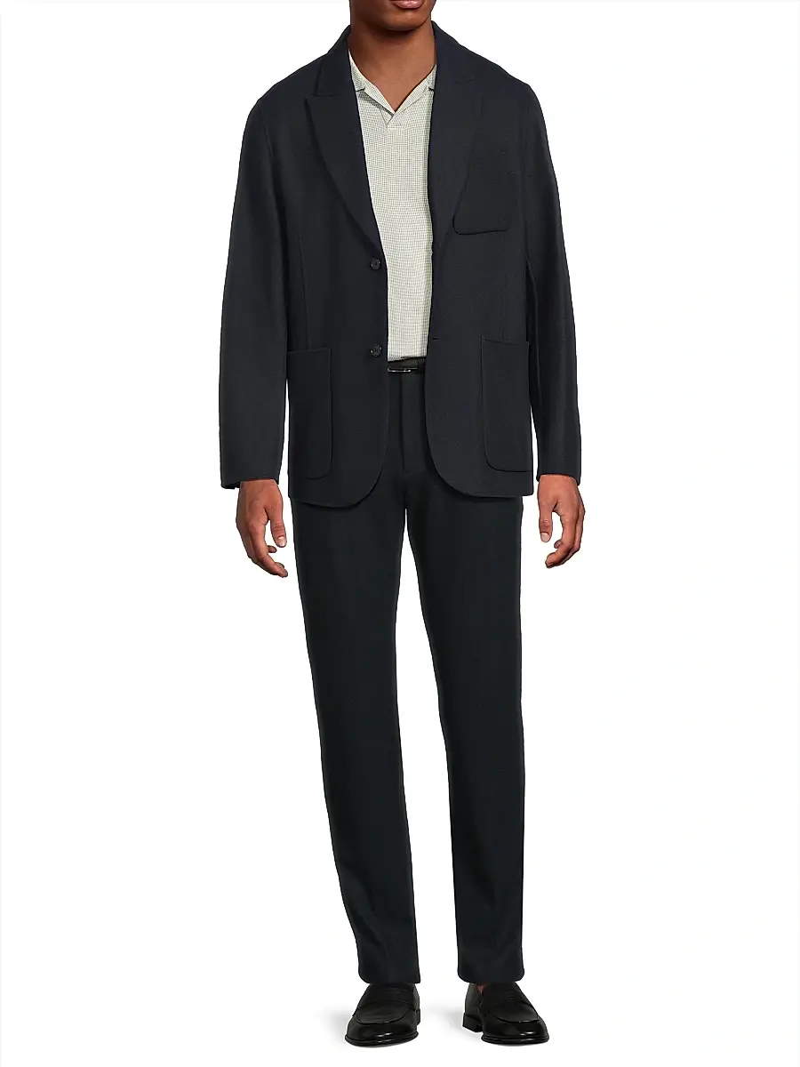 Vince Men's Splittable Wool Blazer | Thumbnail 2 Vince Men's Splittable Wool Blazer | Thumbnail 2