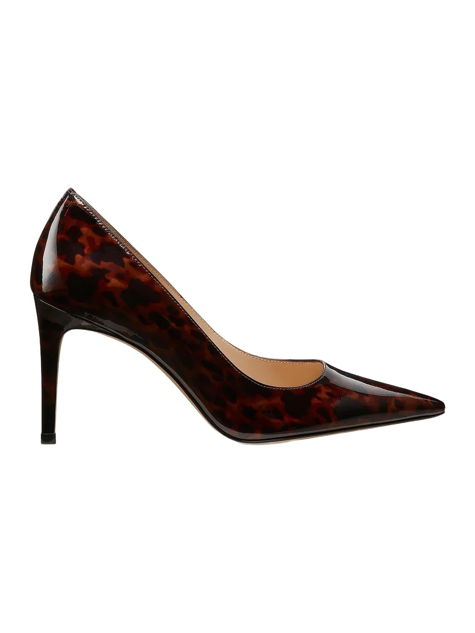 Women's Power 85MM Tortoiseshell Patent Leather Pumps Women's Power 85MM Tortoiseshell Patent Leather Pumps