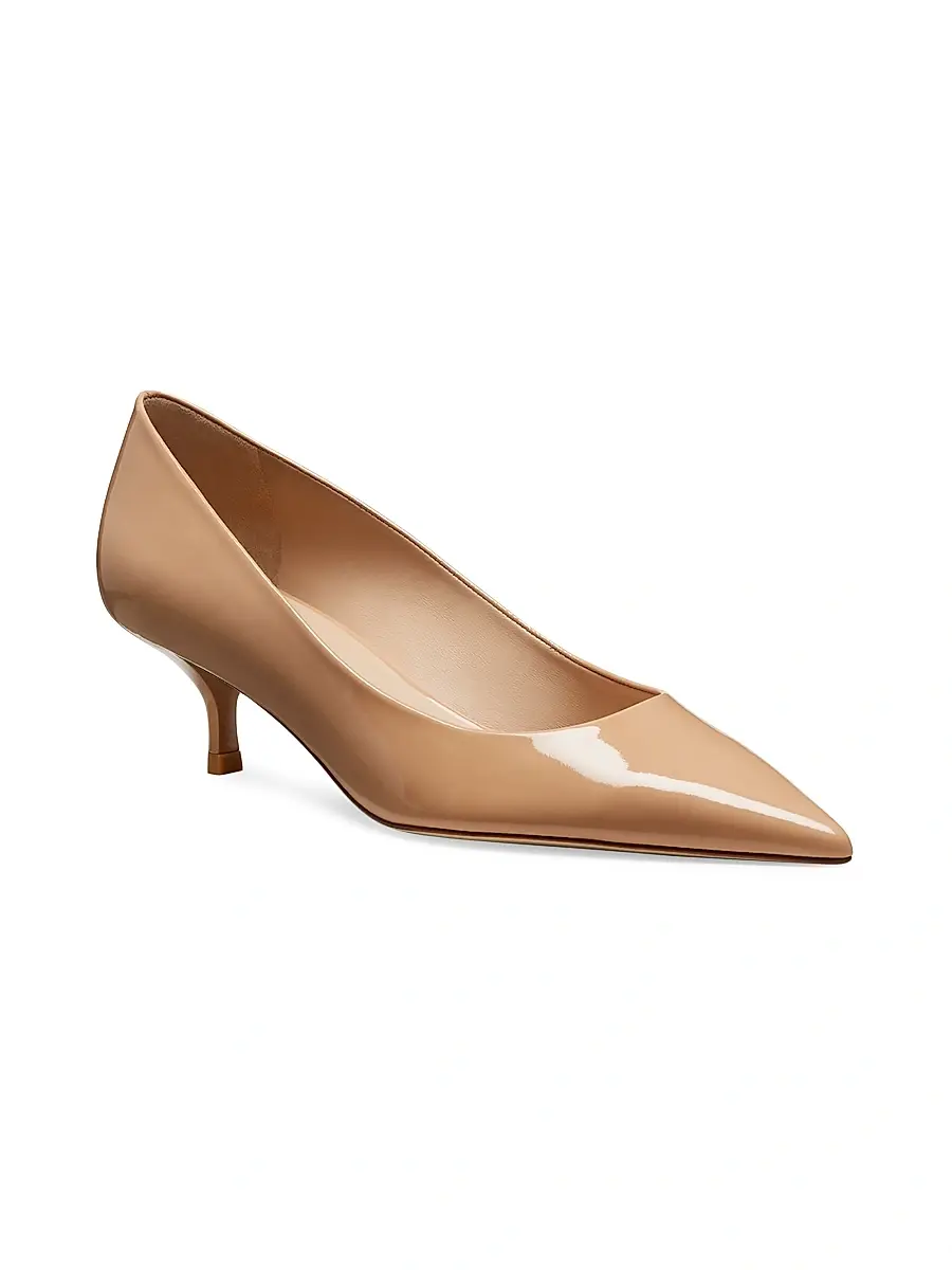 Stuart Weitzman Women's Stuart Power 50MM Patent Leather Pumps | Thumbnail 2 Stuart Weitzman Women's Stuart Power 50MM Patent Leather Pumps | Thumbnail 2