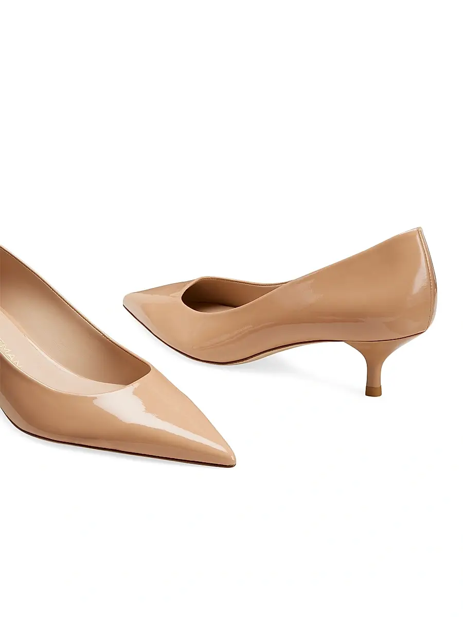 Stuart Weitzman Women's Stuart Power 50MM Patent Leather Pumps | Thumbnail 4 Stuart Weitzman Women's Stuart Power 50MM Patent Leather Pumps | Thumbnail 4
