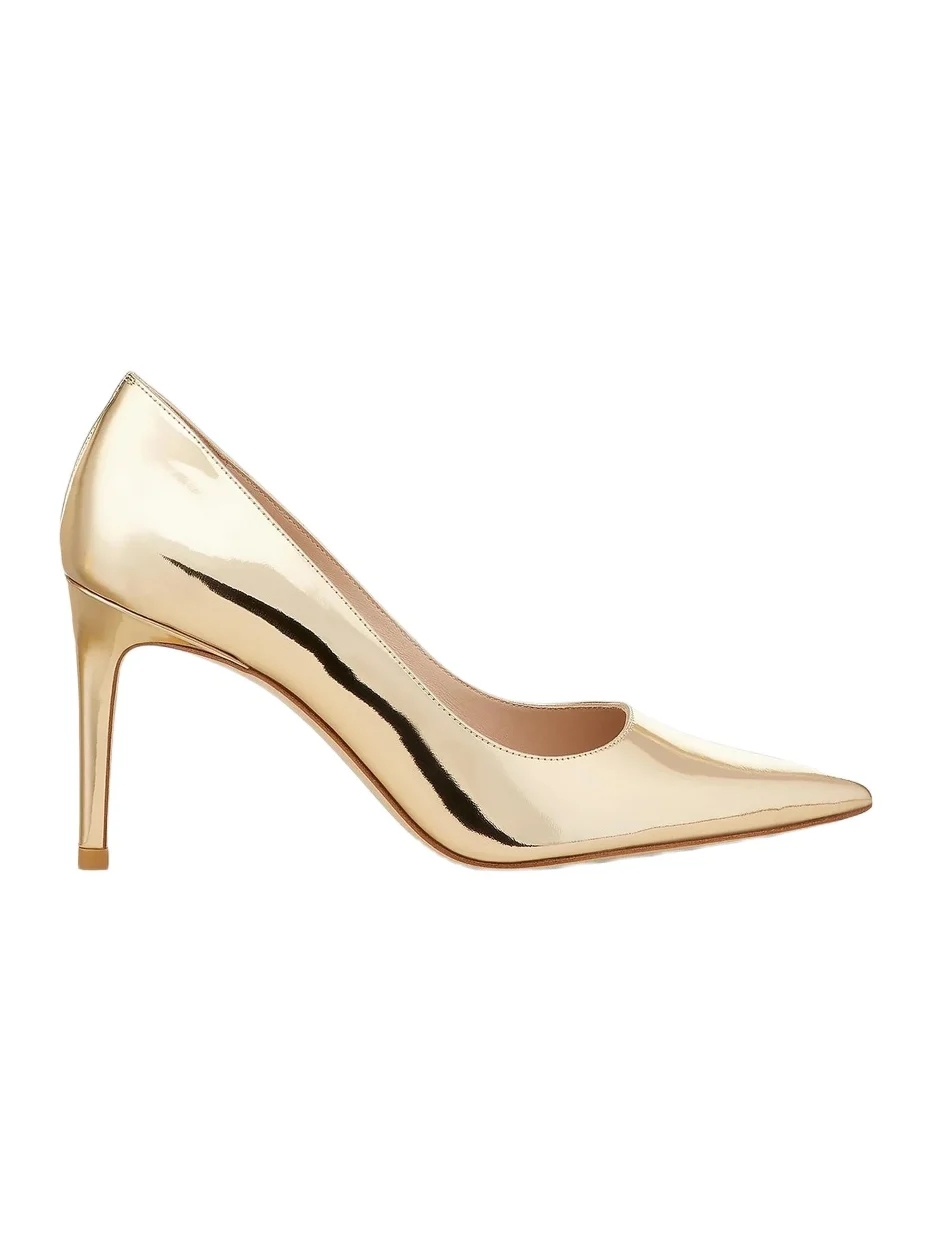 Women's Stuart Power 85 85MM Metallic Leather Pumps Women's Stuart Power 85 85MM Metallic Leather Pumps