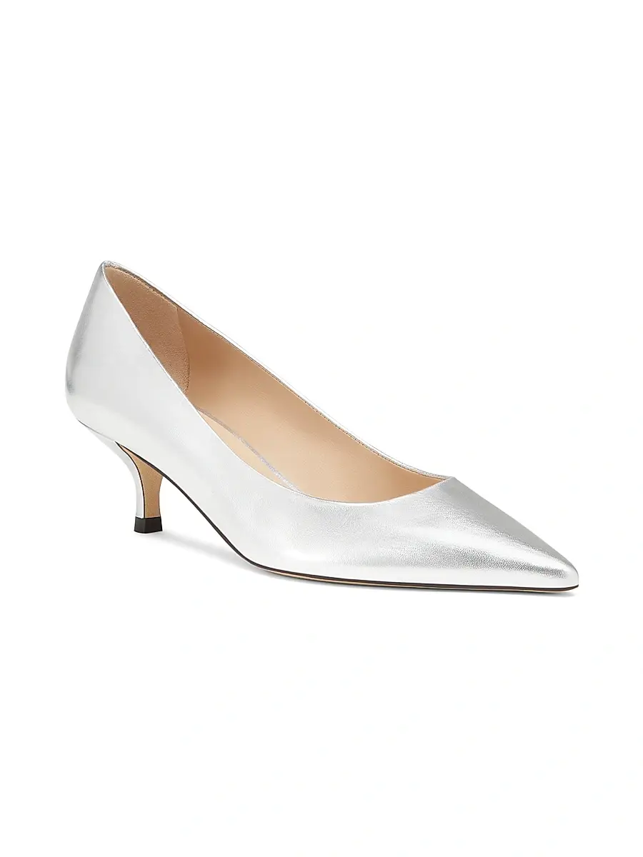 Stuart Weitzman Women's Power 50MM Leather Pumps | Thumbnail 2 Stuart Weitzman Women's Power 50MM Leather Pumps | Thumbnail 2