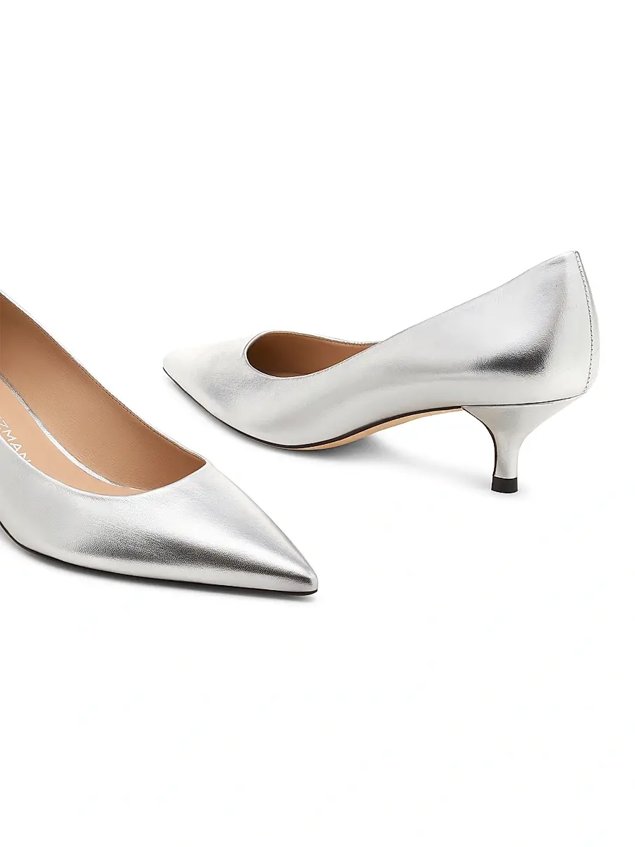 Stuart Weitzman Women's Power 50MM Leather Pumps | Thumbnail 4 Stuart Weitzman Women's Power 50MM Leather Pumps | Thumbnail 4