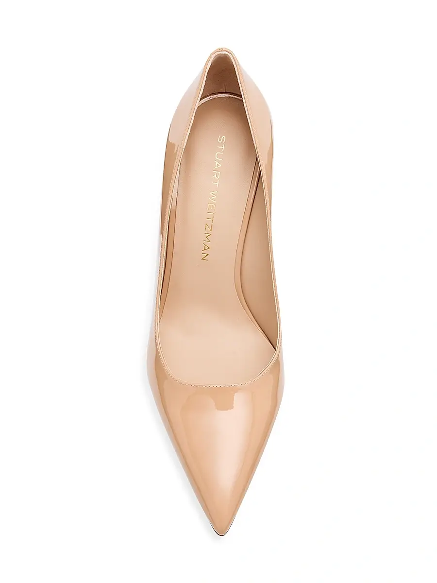 Stuart Weitzman Women's Stuart Power 85 75MM Patent Leather Pumps | Thumbnail 5 Stuart Weitzman Women's Stuart Power 85 75MM Patent Leather Pumps | Thumbnail 5