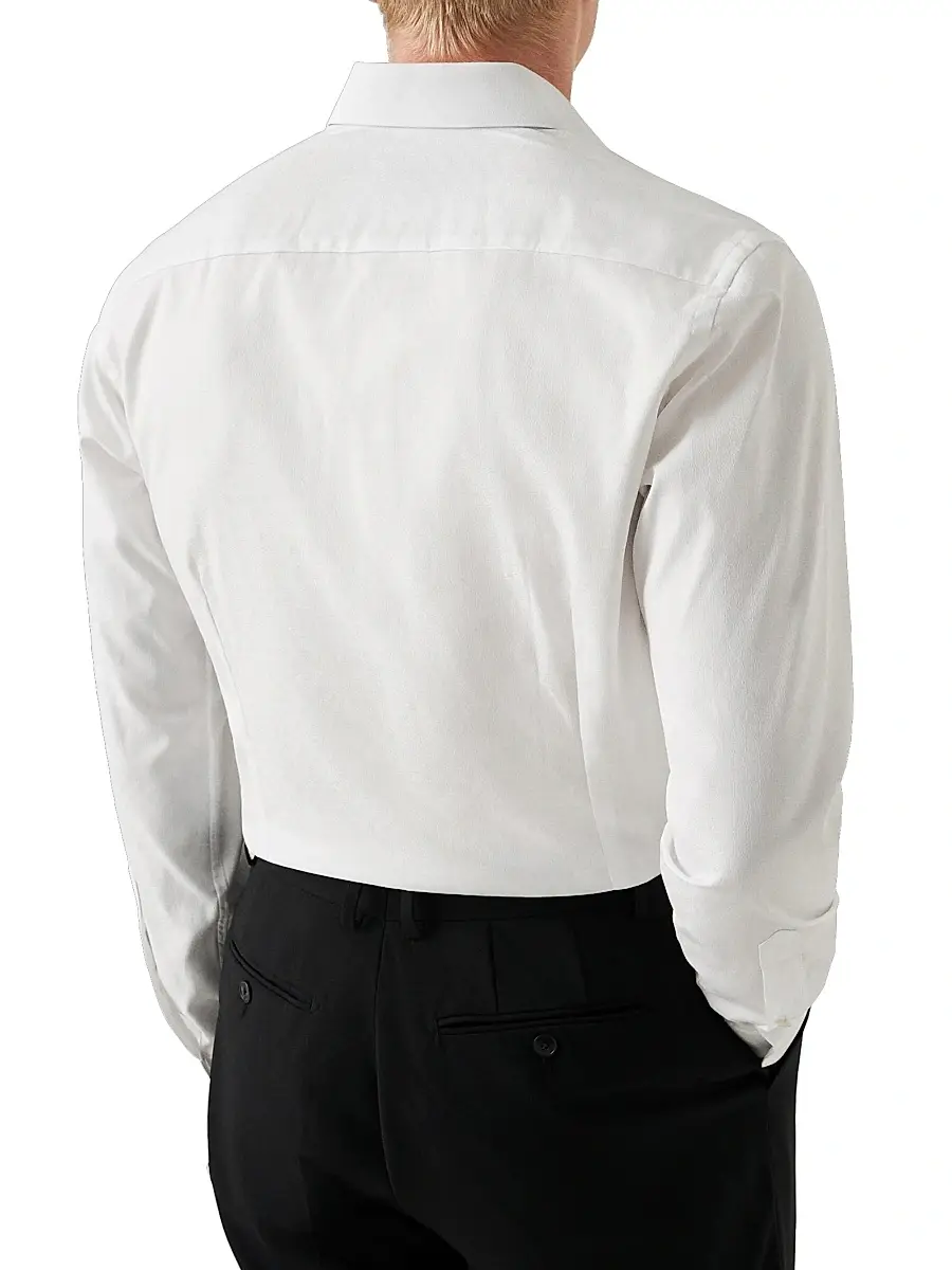Eton Men's Geometric Jacquard Slim-Fit Shirt | Thumbnail 4 Eton Men's Geometric Jacquard Slim-Fit Shirt | Thumbnail 4