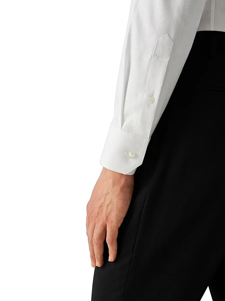 Eton Men's Geometric Jacquard Slim-Fit Shirt | Thumbnail 6 Eton Men's Geometric Jacquard Slim-Fit Shirt | Thumbnail 6