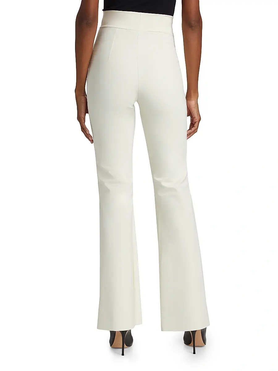 Chiara Boni La Petite Robe Women's Venus Jersey Flare Pants - Cream | Thumbnail 5 Chiara Boni La Petite Robe Women's Venus Jersey Flare Pants - Cream | Thumbnail 5