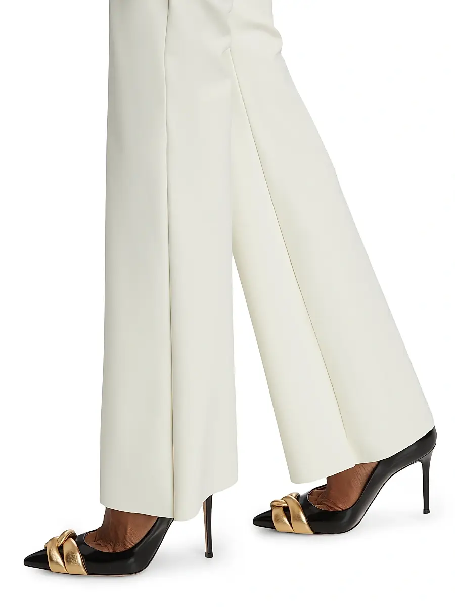 Chiara Boni La Petite Robe Women's Venus Jersey Flare Pants - Cream | Thumbnail 6 Chiara Boni La Petite Robe Women's Venus Jersey Flare Pants - Cream | Thumbnail 6