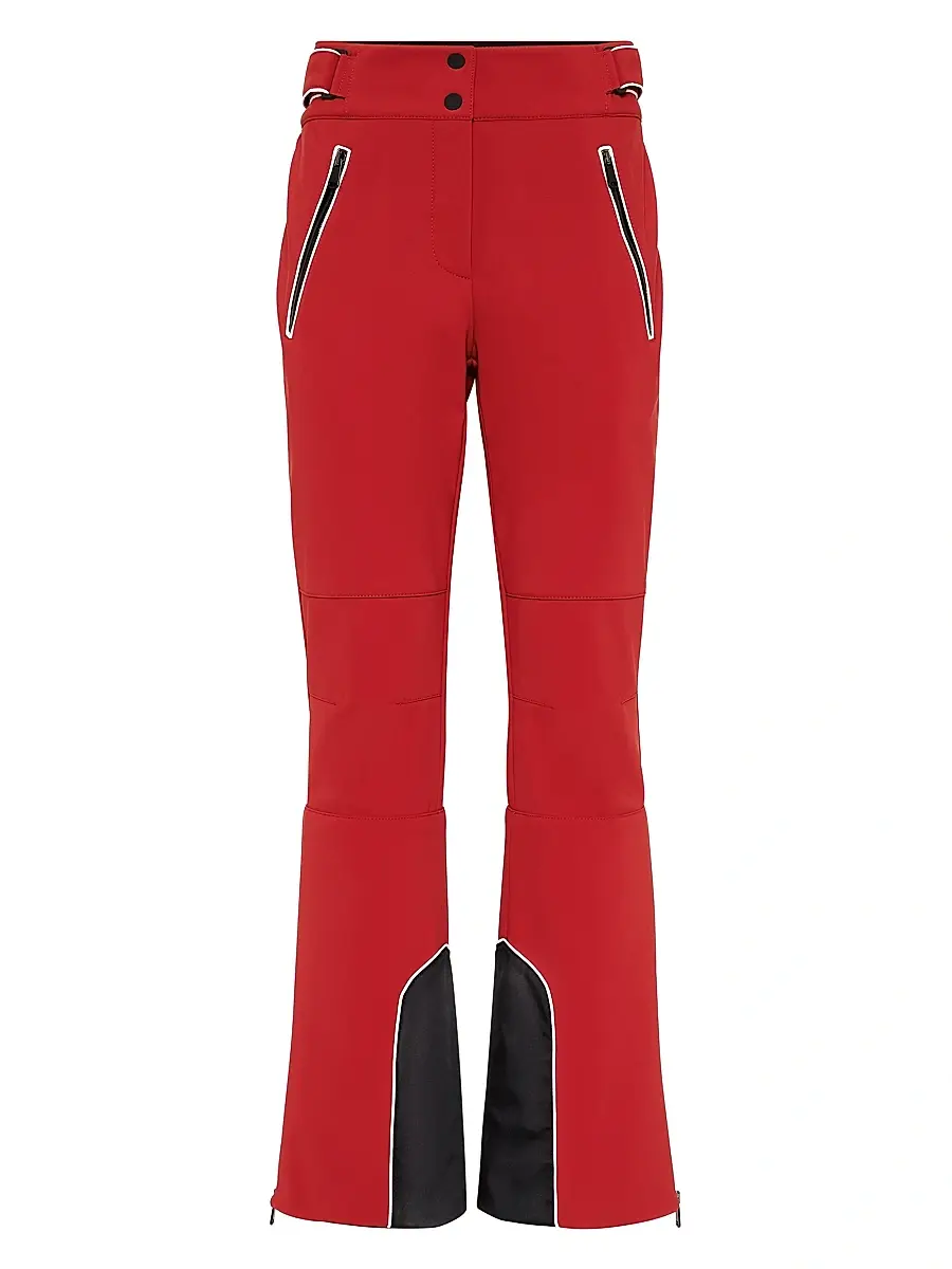 Women's Bonded Techno Fabric Mountain Trousers - Red Women's Bonded Techno Fabric Mountain Trousers - Red