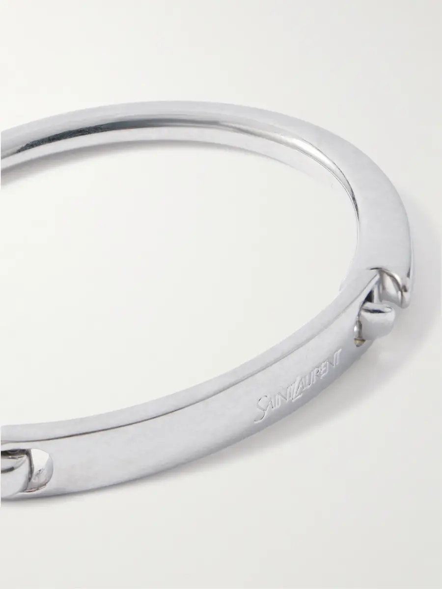 Saint Laurent Silver-Tone Bracelet - Men | Thumbnail 4 Saint Laurent Silver-Tone Bracelet - Men | Thumbnail 4