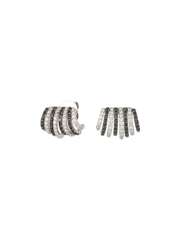 1.24ct Black Diamond 18K Gold Earrings