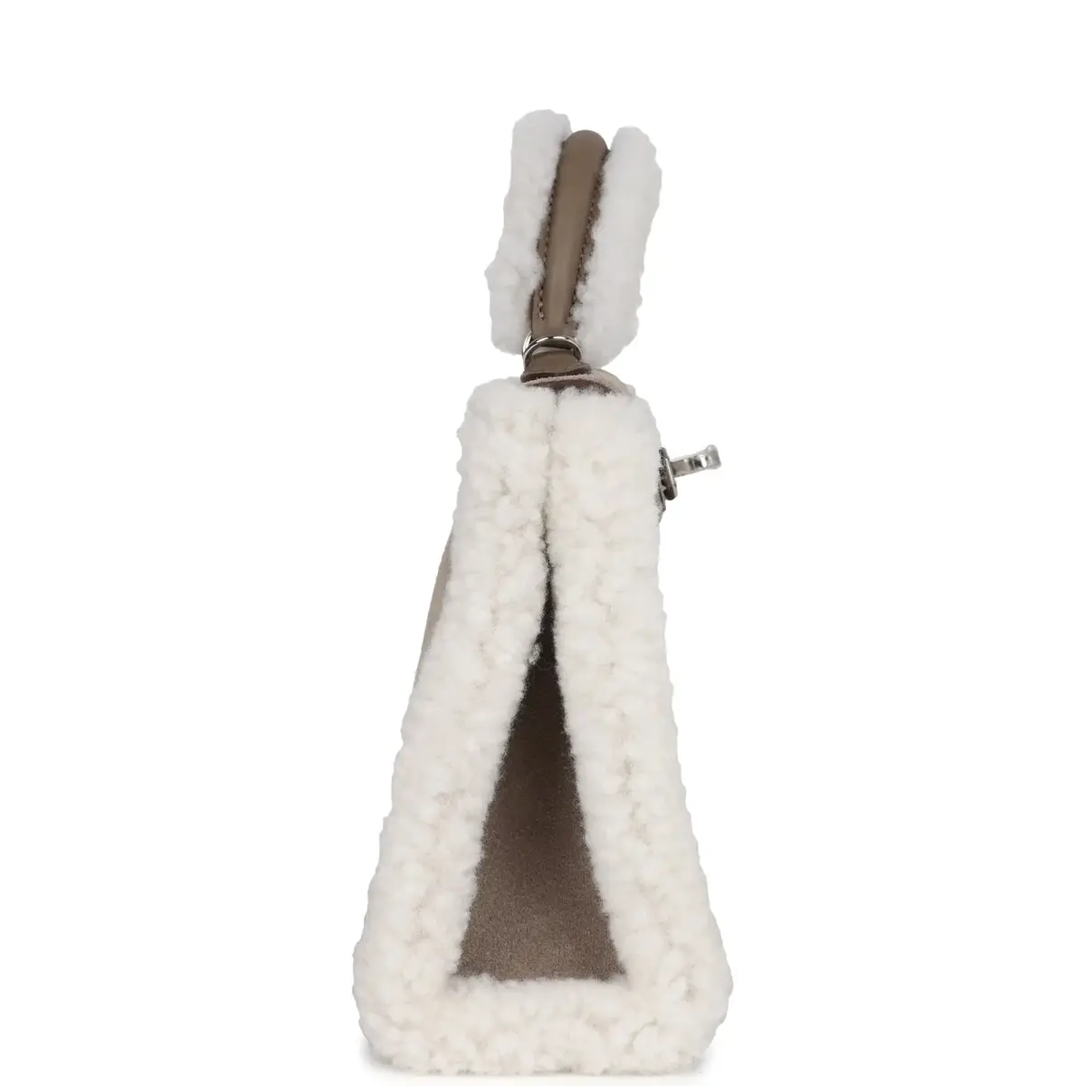 HERMÈS Hermes Teddy Kelly 20 Gris Caillou/Ecru/Etoupe/Grizzly/Mouton Merinos/Swift Palladium Hardware | Thumbnail 4 HERMÈS Hermes Teddy Kelly 20 Gris Caillou/Ecru/Etoupe/Grizzly/Mouton Merinos/Swift Palladium Hardware | Thumbnail 4