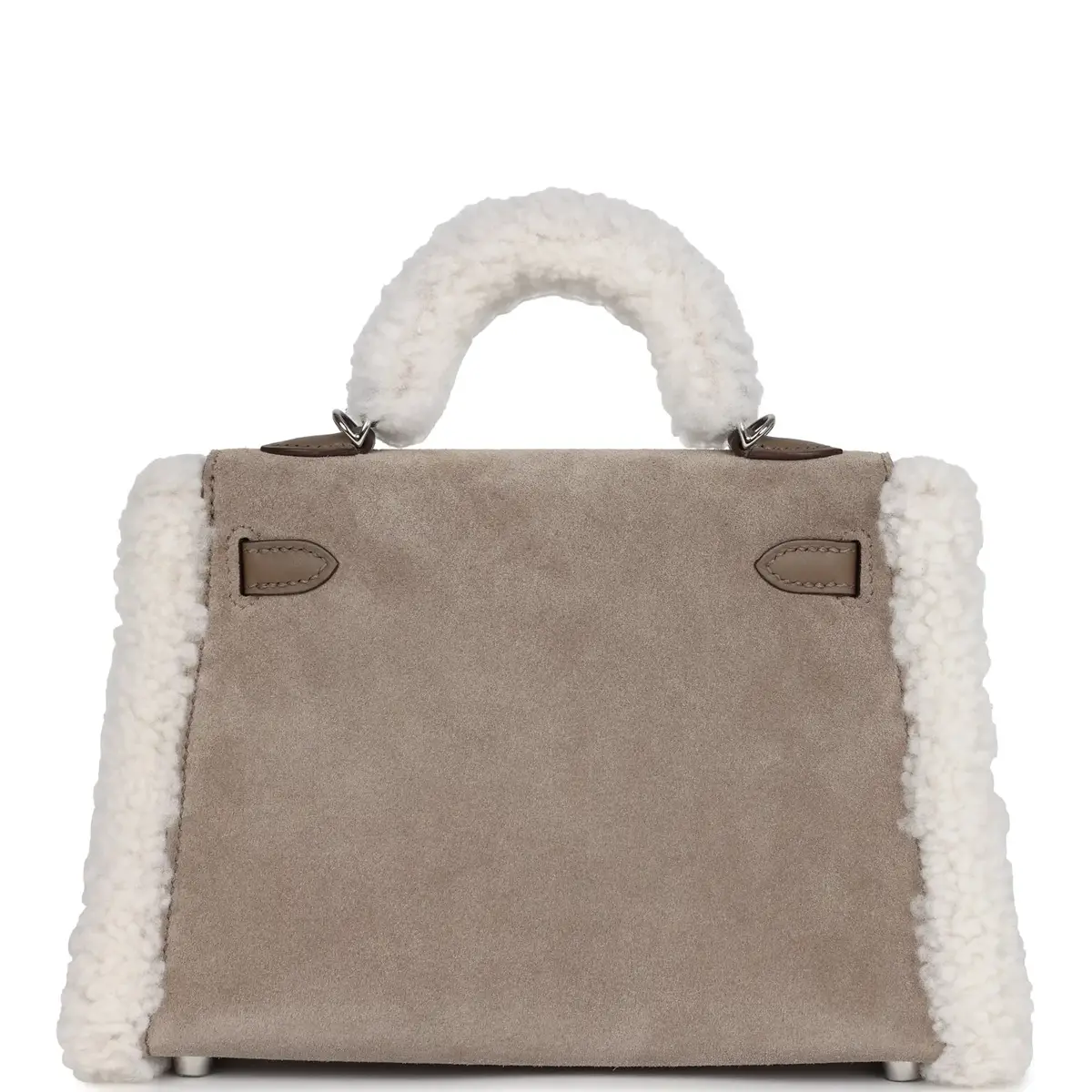 HERMÈS Hermes Teddy Kelly 20 Gris Caillou/Ecru/Etoupe/Grizzly/Mouton Merinos/Swift Palladium Hardware | Thumbnail 5 HERMÈS Hermes Teddy Kelly 20 Gris Caillou/Ecru/Etoupe/Grizzly/Mouton Merinos/Swift Palladium Hardware | Thumbnail 5