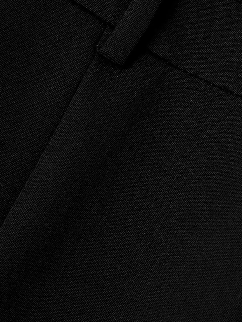 Saint Laurent Pleated Grain De Poudre Wool Straight-leg Pants | Thumbnail 5 Saint Laurent Pleated Grain De Poudre Wool Straight-leg Pants | Thumbnail 5
