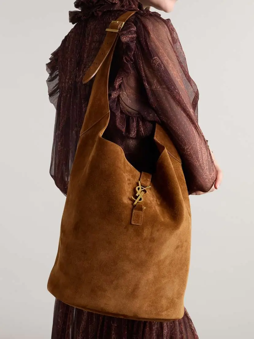 Saint Laurent Le 5 À 7 Suede Shoulder Bag | Thumbnail 2 Saint Laurent Le 5 À 7 Suede Shoulder Bag | Thumbnail 2