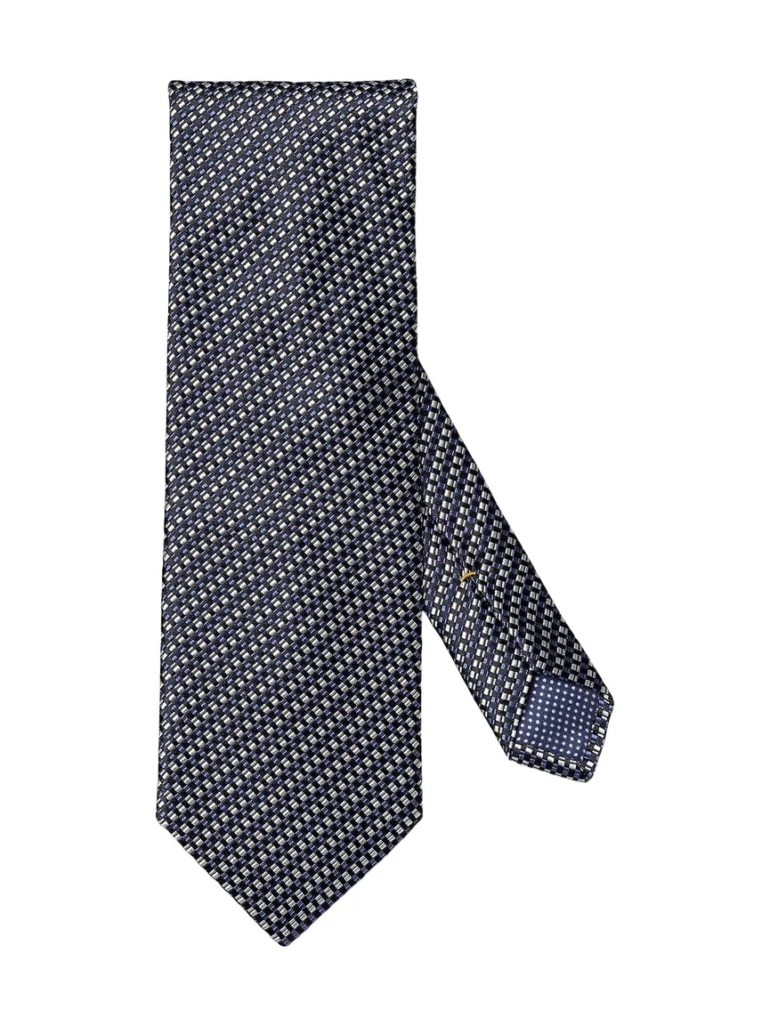Men's Checked Woven Silk Tie