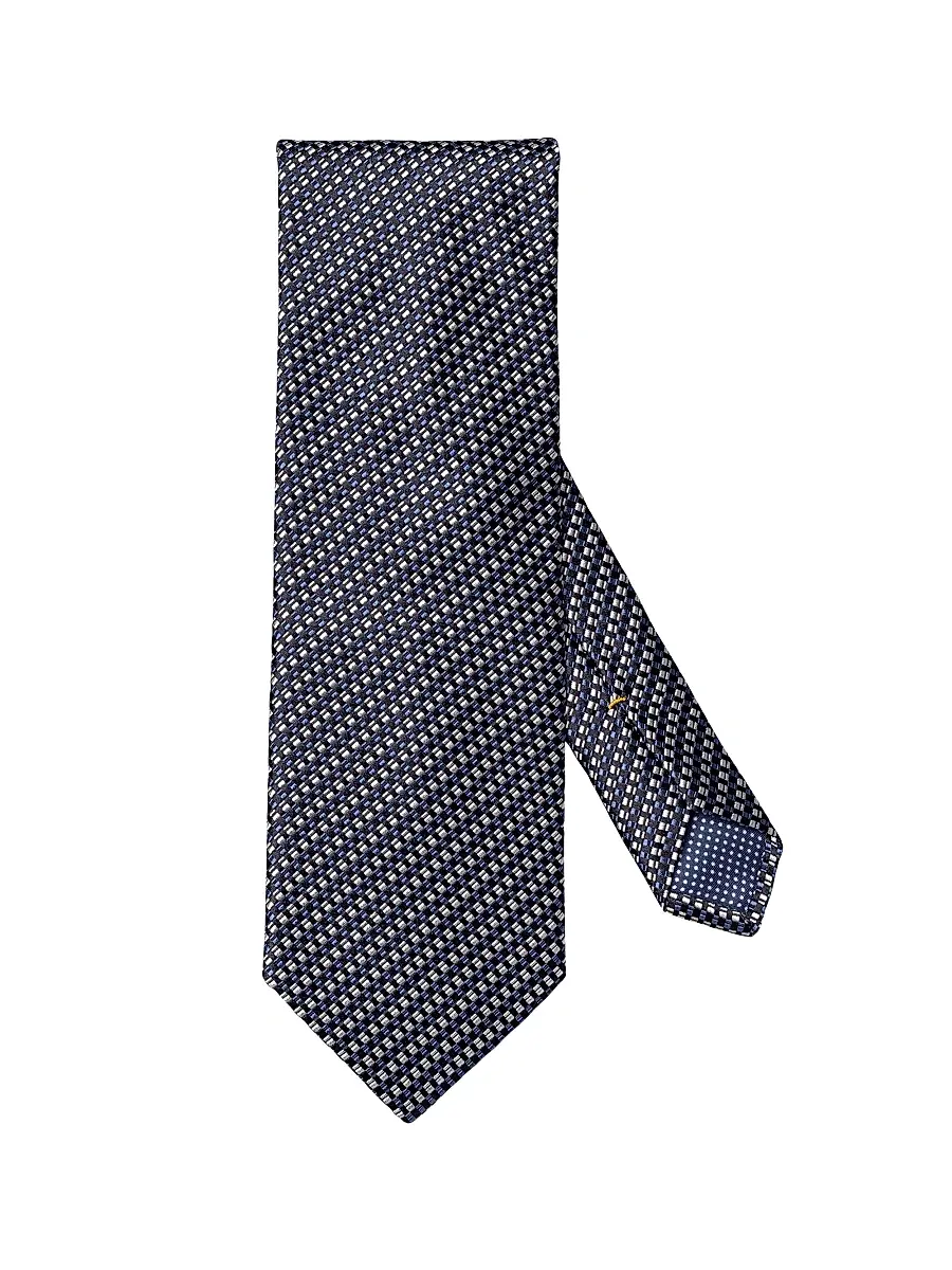 Men's Checked Woven Silk Tie Men's Checked Woven Silk Tie