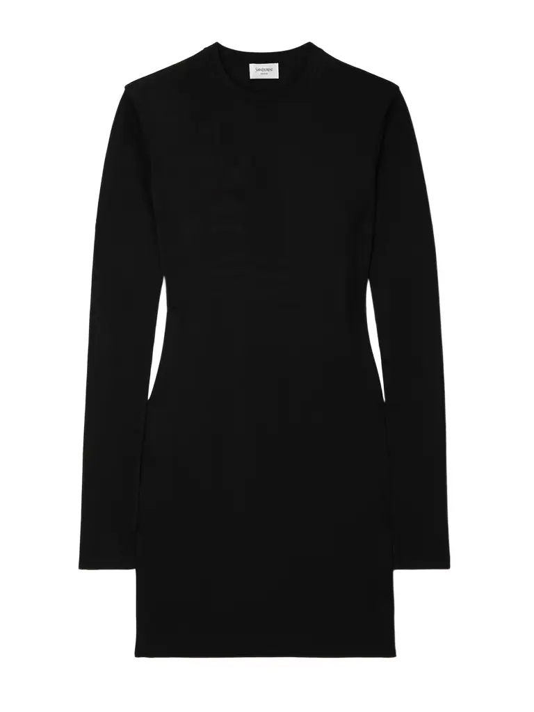 Saint Laurent Knitted Mini Dress | Image 1 Saint Laurent Knitted Mini Dress | Image 1