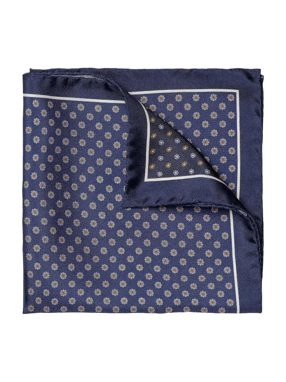 Eton Men's Four-Side Silk Pocket Square