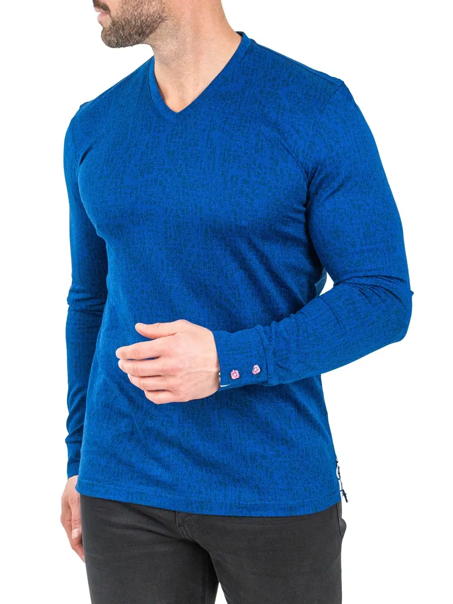 Maceoo Men's V-Neck Edison T-Shirt | Thumbnail 4 Maceoo Men's V-Neck Edison T-Shirt | Thumbnail 4