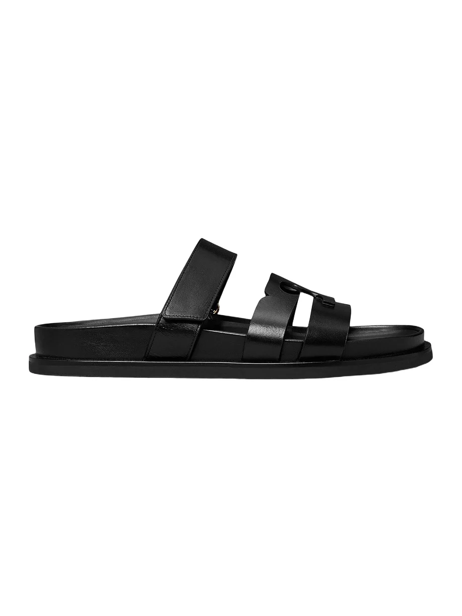 Women's Ines Logo-Detailed Leather Slide Sandals Women's Ines Logo-Detailed Leather Slide Sandals
