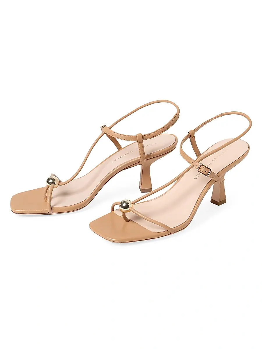 Loeffler Randall Women's Triana 70MM Leather Sandals | Thumbnail 3 Loeffler Randall Women's Triana 70MM Leather Sandals | Thumbnail 3