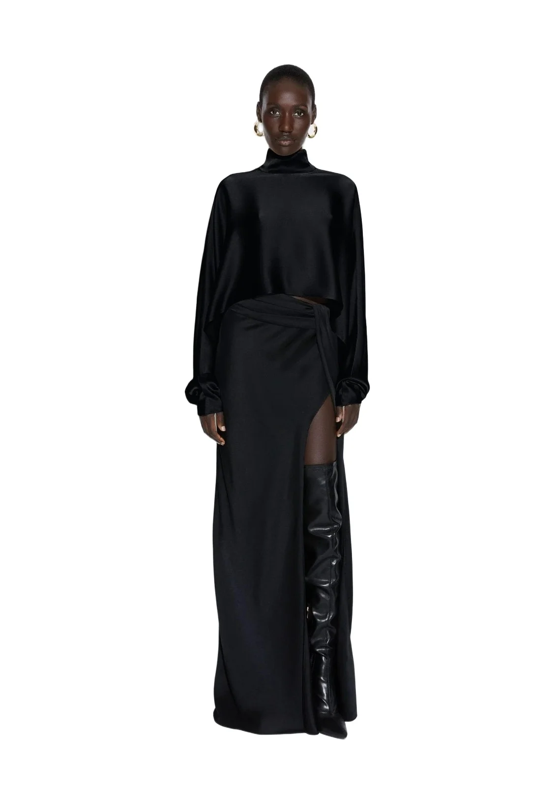 Satin Caftan Top