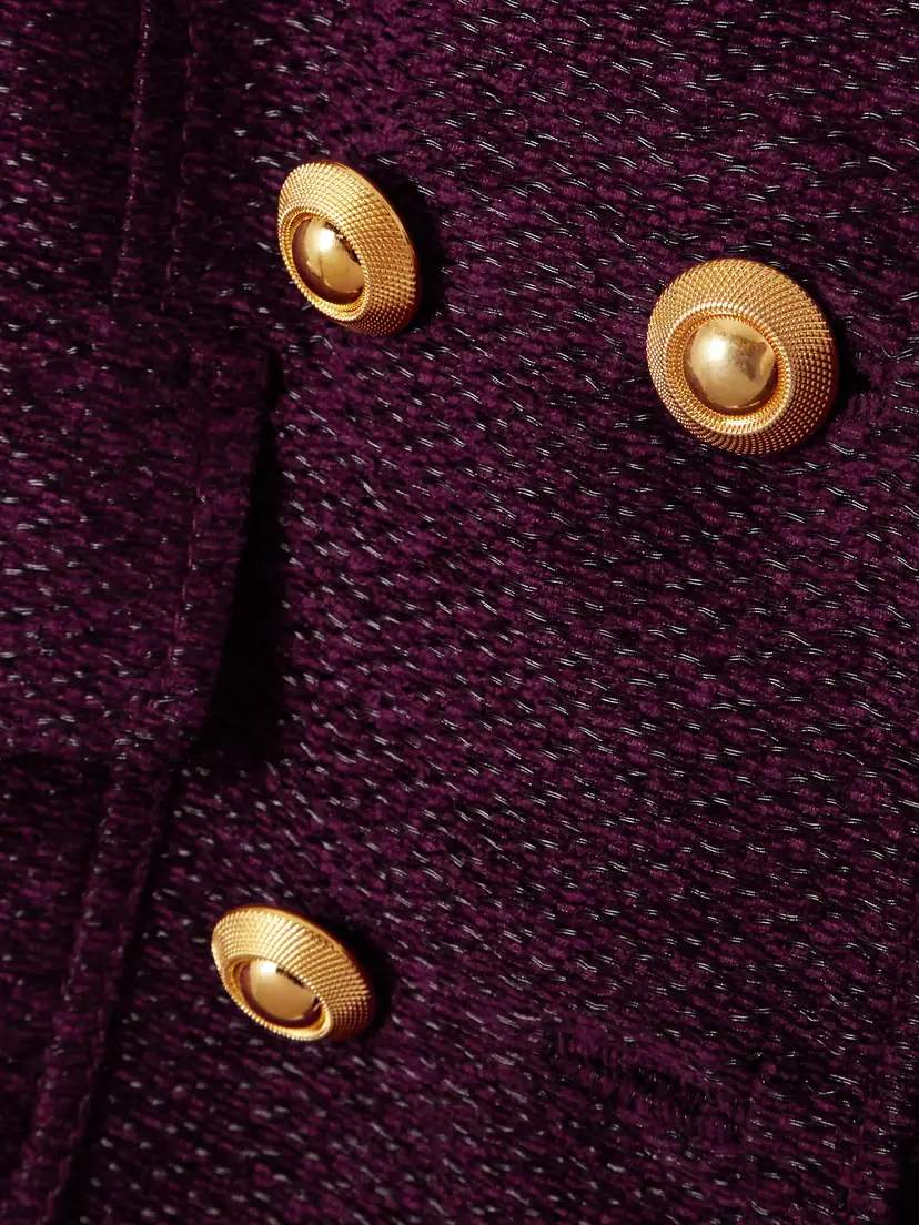 Tom Ford Double-breasted Metallic Tweed Jacket | Thumbnail 5 Tom Ford Double-breasted Metallic Tweed Jacket | Thumbnail 5