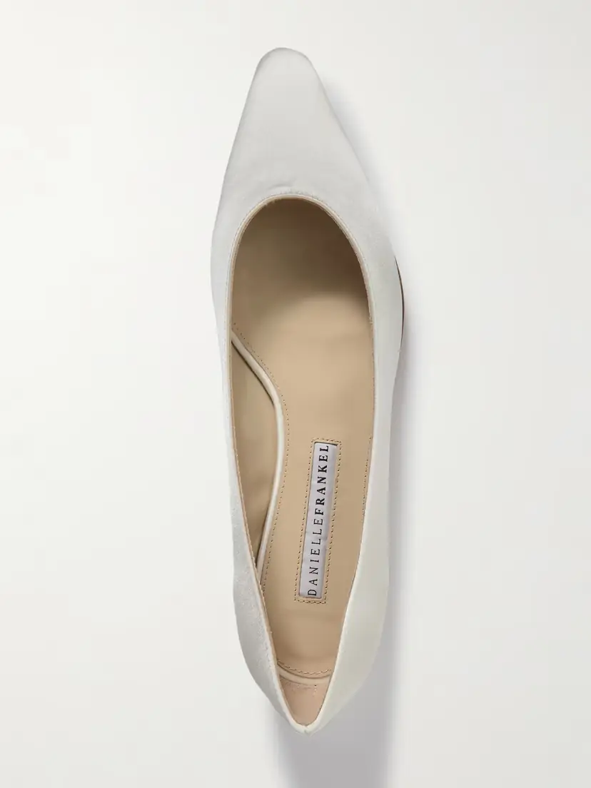 Danielle Frankel Riley Satin Point-toe Ballet Flats | Thumbnail 5 Danielle Frankel Riley Satin Point-toe Ballet Flats | Thumbnail 5