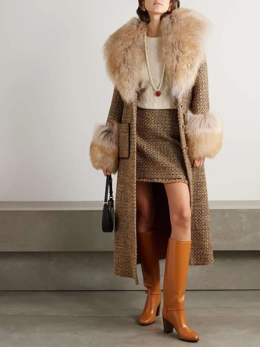 Valentino Garavani Frayed Wool-blend Tweed Mini Skirt | Thumbnail 2 Valentino Garavani Frayed Wool-blend Tweed Mini Skirt | Thumbnail 2