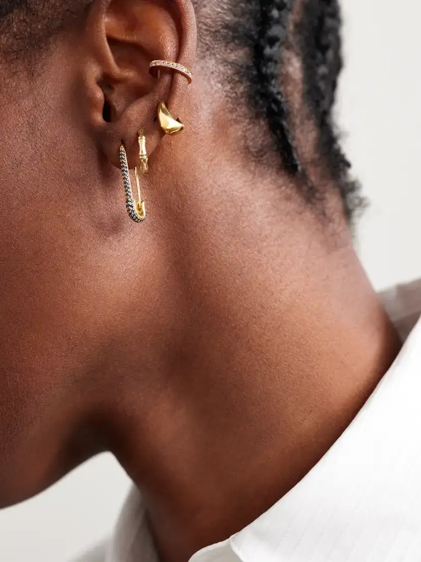 Anita Ko Baby Claw 18-karat Gold Hoop Earrings | Thumbnail 4