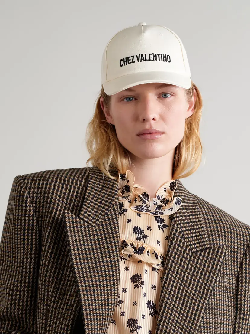 Valentino Garavani Embroidered Cotton-canvas Baseball Hat | Thumbnail 2 Valentino Garavani Embroidered Cotton-canvas Baseball Hat | Thumbnail 2